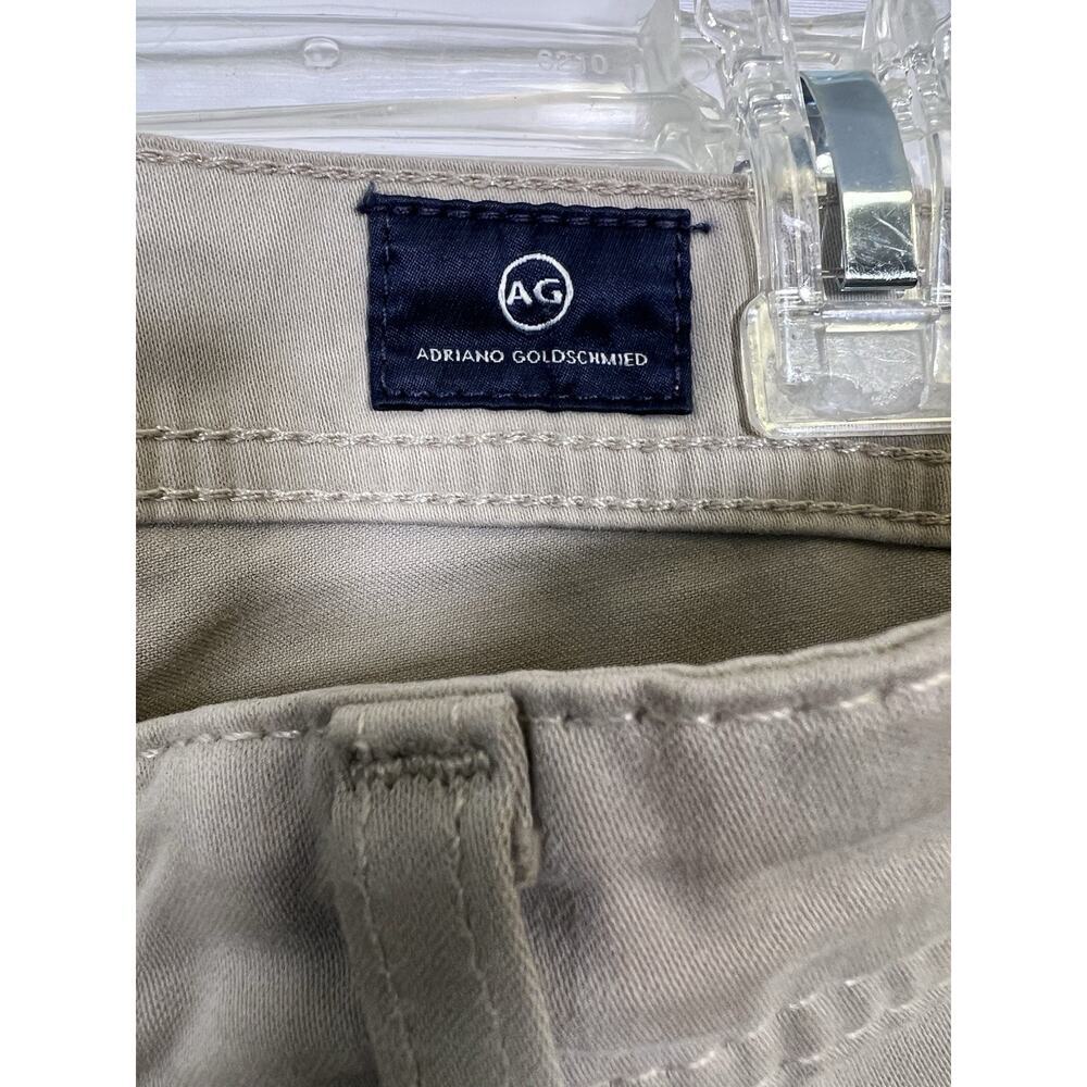 AG Tellis Modern Slim Sueded Sateen Chino Jeans Luxe Mens 30/34 Khaki - Picture 5 of 13